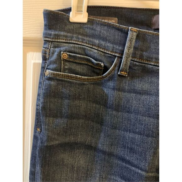 NYDJ DENIM CAPRI DAYLA WIDE CUFF MED WASH 5 POCKET STYLE SZ 4 - Picture 12 of 12